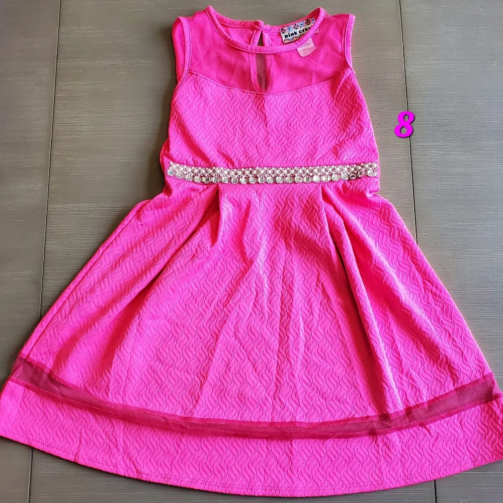 New Beautiful pink dress, size 8